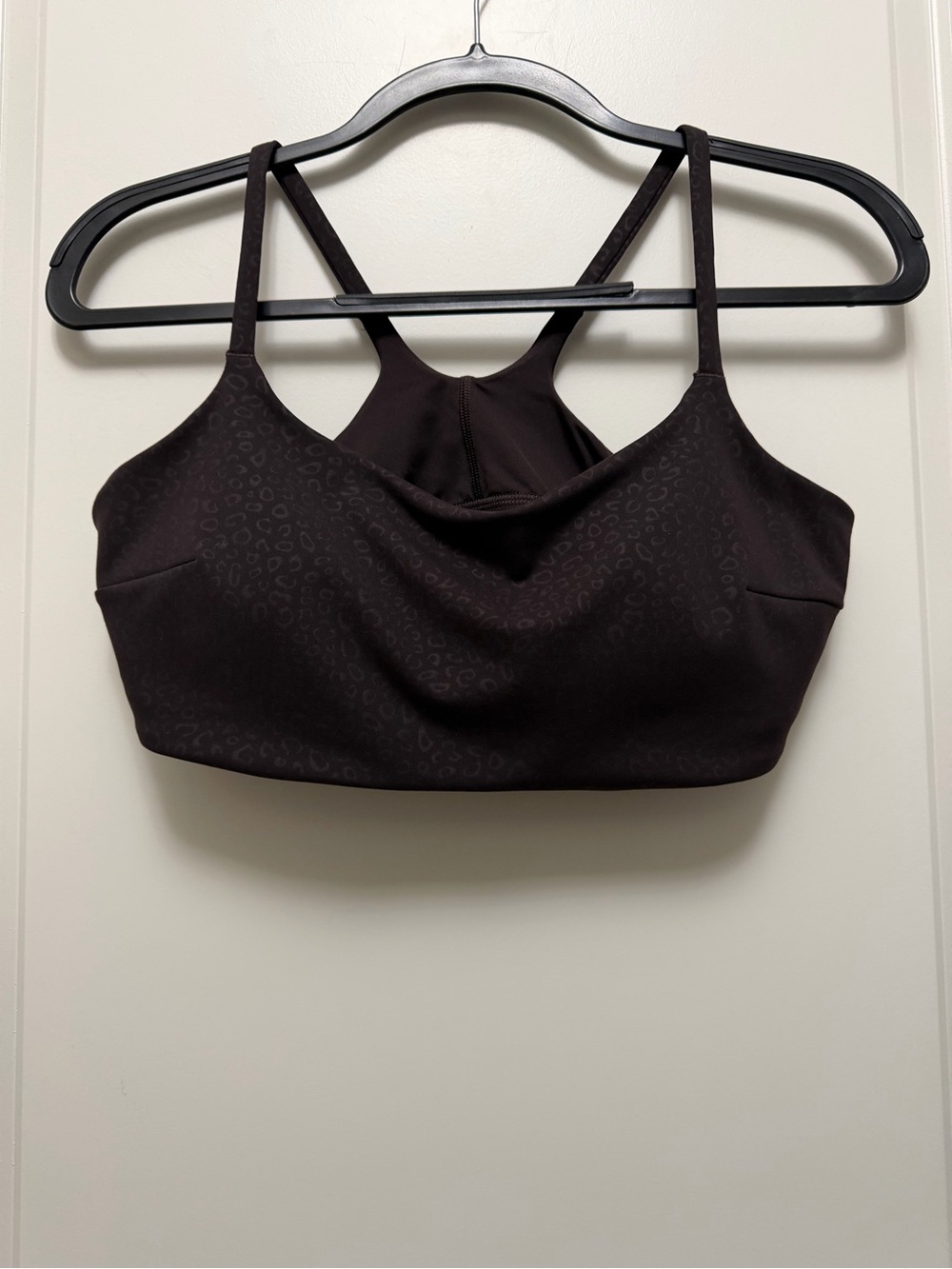 lululemon athletica Dark Brown Leopard-Print Sports Bra